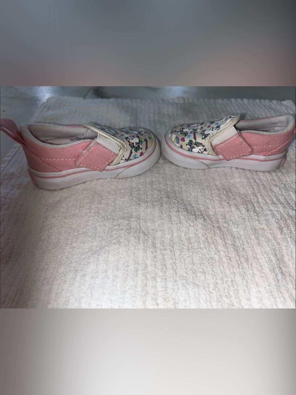 Kids Pink Unicorn Slip-On Sneakers and Crocs